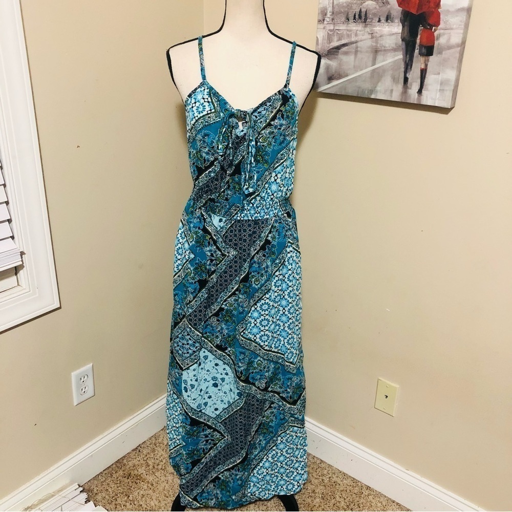 Geo Design Maxi Dress